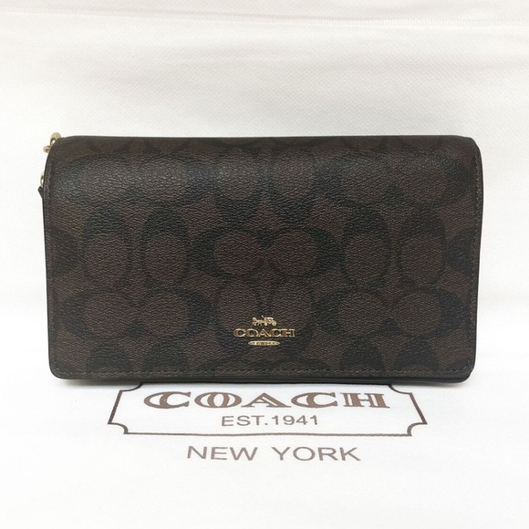Coach Brown Signature Wallet - Picture 1 of 9